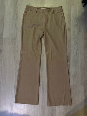 GAP Straight Fit Stretch Pants in Tan
